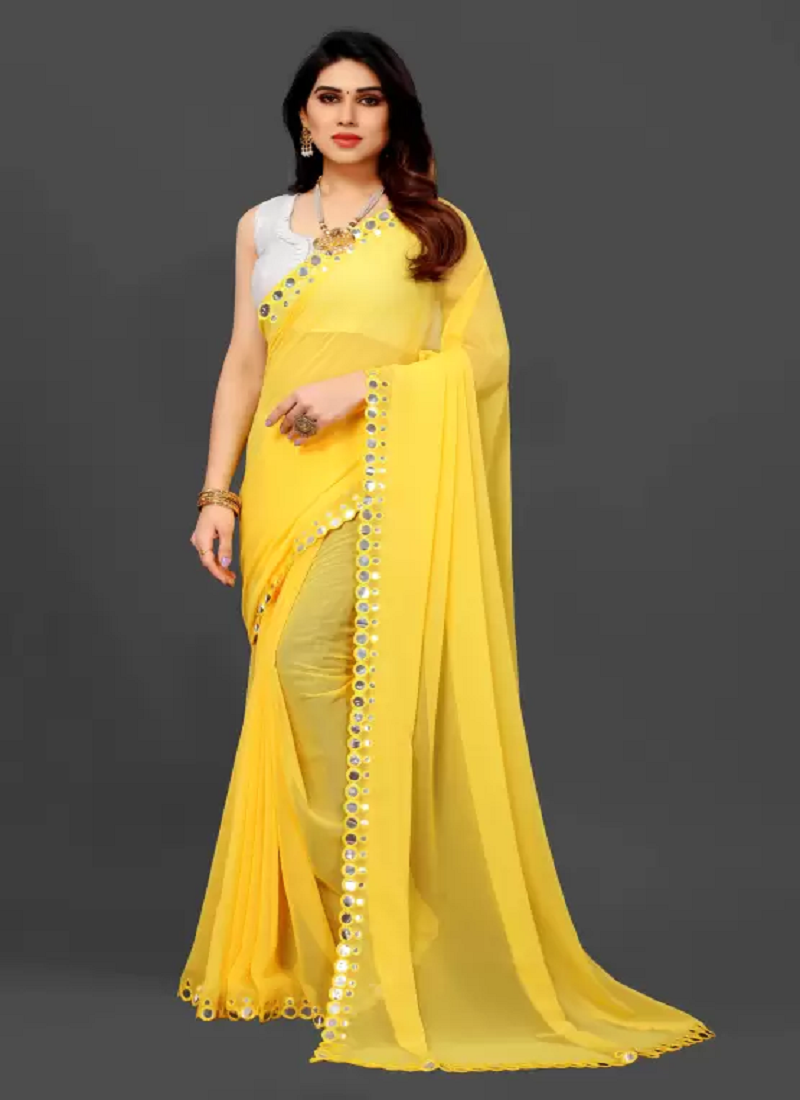 Designer Side Mirror Party Wear Sarees Catalog
